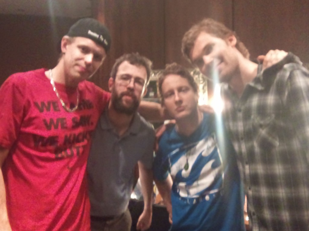 Marko (the main man), Tim Abbott, Ville (DJ/VJ Weirdness) and Brandon (the MC)